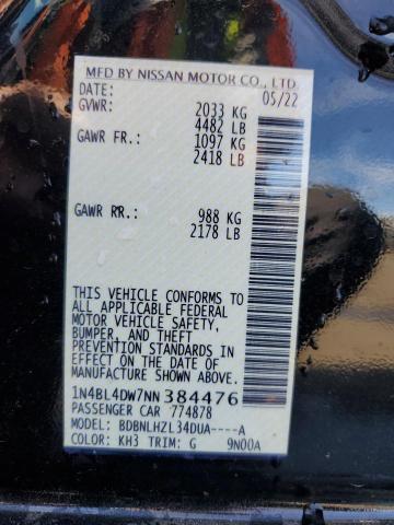 2022 NISSAN ALTIMA SV #3305300333