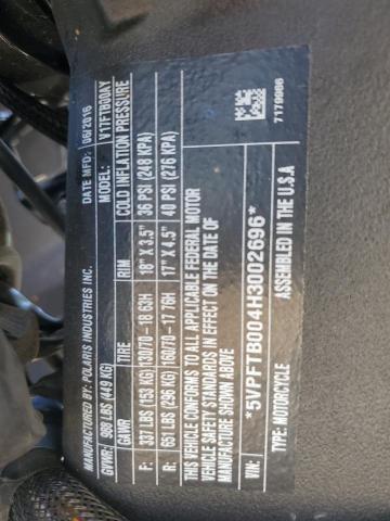 2017 VICTORY MOTORCYCLES OCTANE 5VPFTB004H3002696