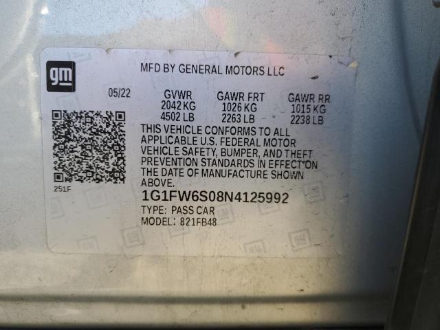 2022 CHEVROLET BOLT EV 1L 1G1FW6S08N4125992