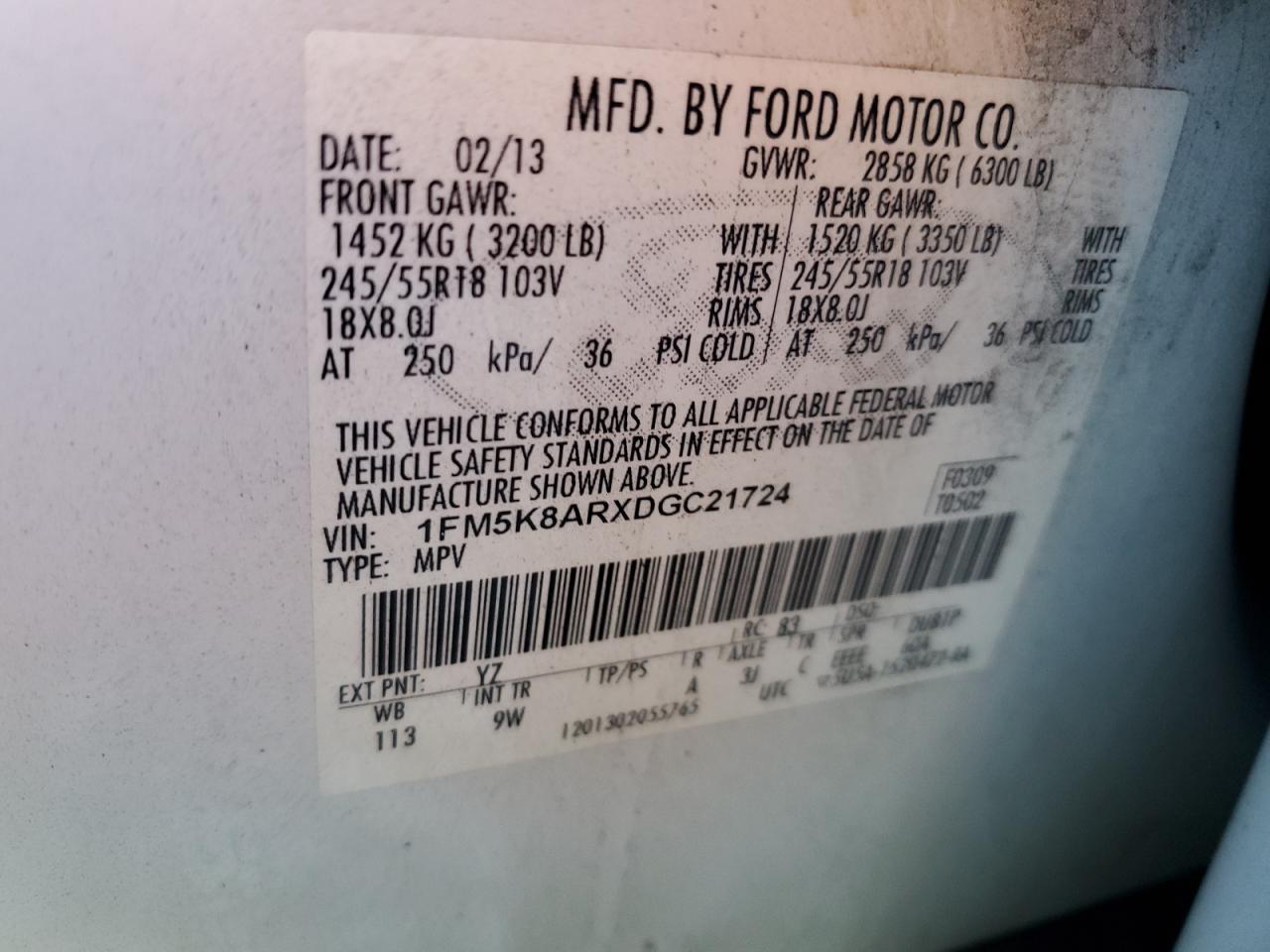 FORD EXPLORER POLICE INTERCEPTOR