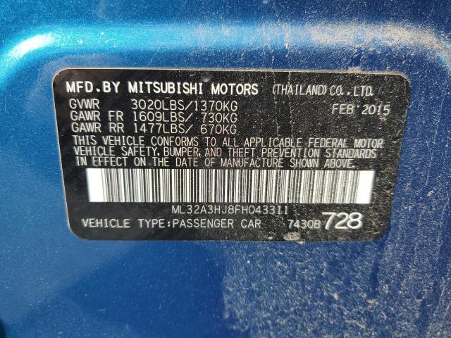 2015 MITSUBISHI MIRAGE DE ML32A3HJ8FH043311