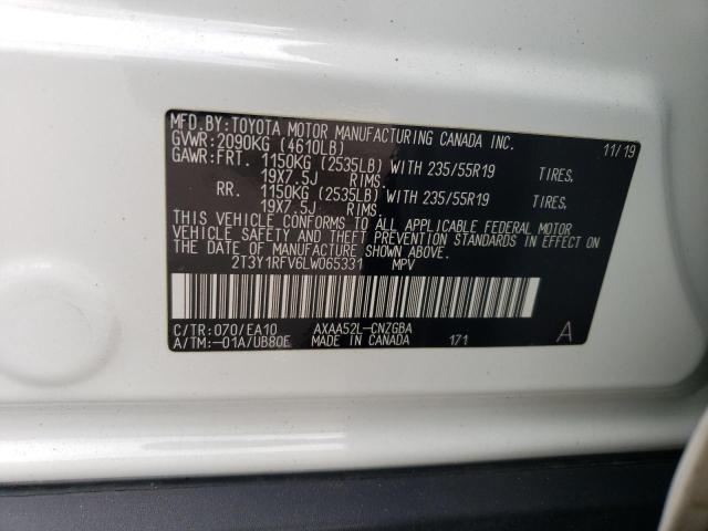 2020 TOYOTA RAV4 LIMIT 2T3Y1RFV6LW065331