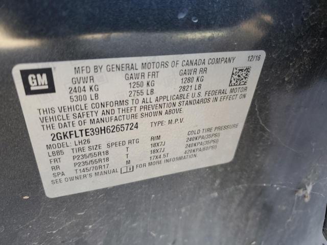 2017 GMC TERRAIN SL - 2GKFLTE39H6265724