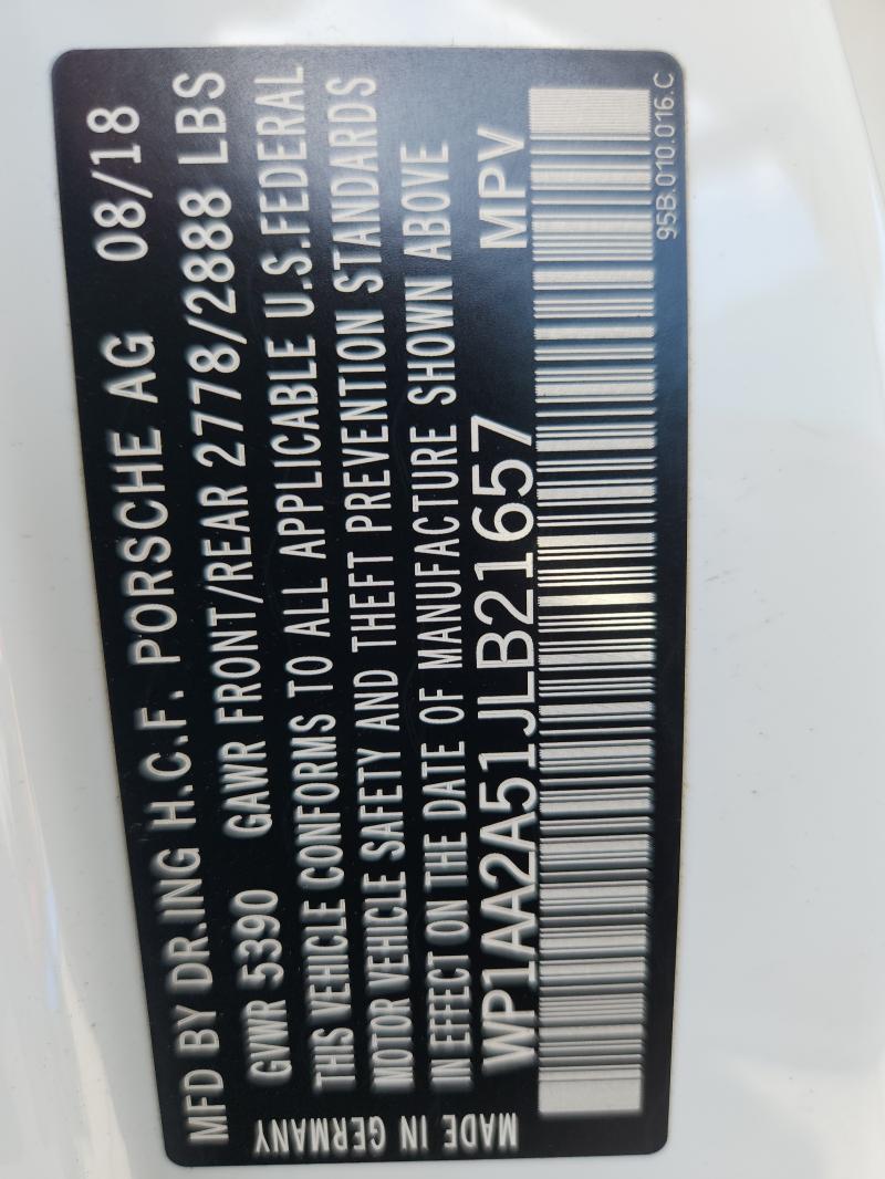 2018 PORSCHE MACAN #3284735535