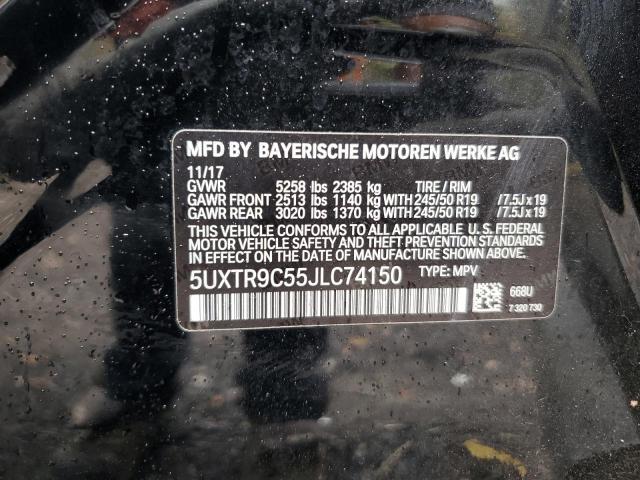 2018 BMW X3 XDRIVE3 5UXTR9C55JLC74150