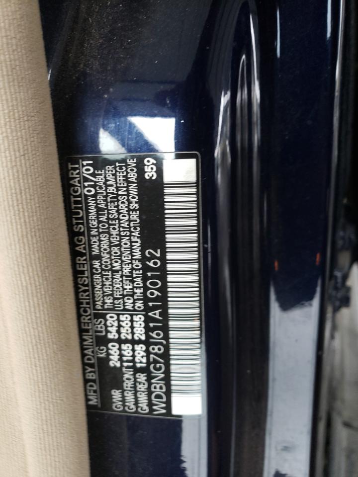 Lot #3281381038 2001 MERCEDES-BENZ S 600