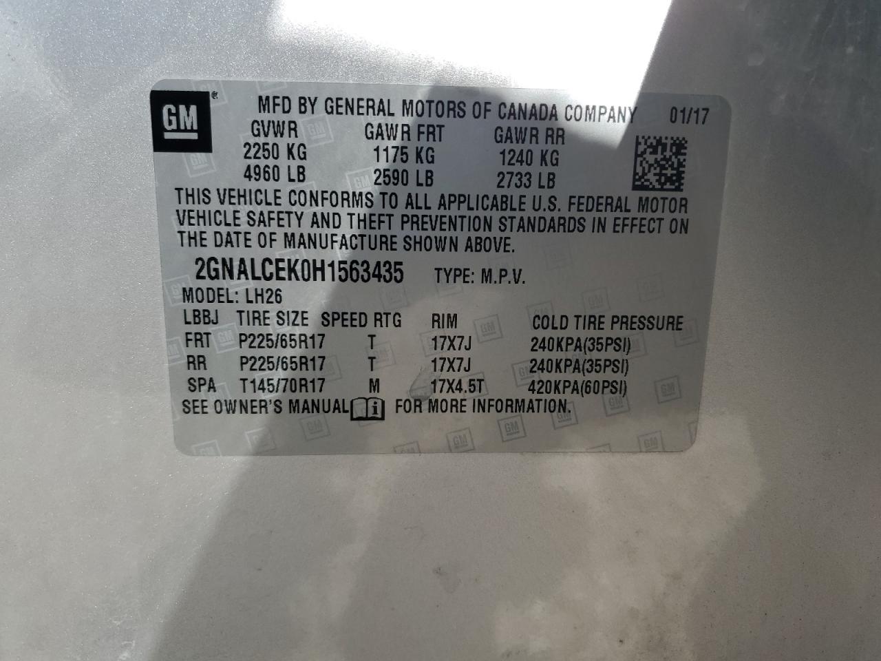 CHEVROLET EQUINOX LT