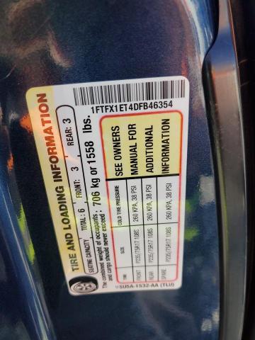 2013 FORD F150 SUPER - 1FTFX1ET4DFB46354