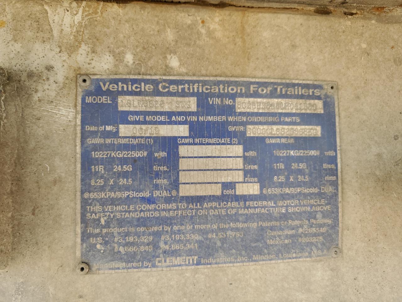 Lot #3304704938 2020 CLEMENT TRAILER