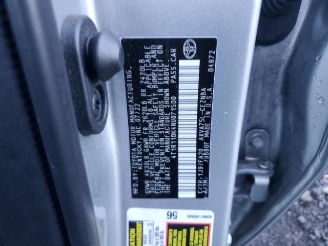 2022 TOYOTA CAMRY LE #3303724451