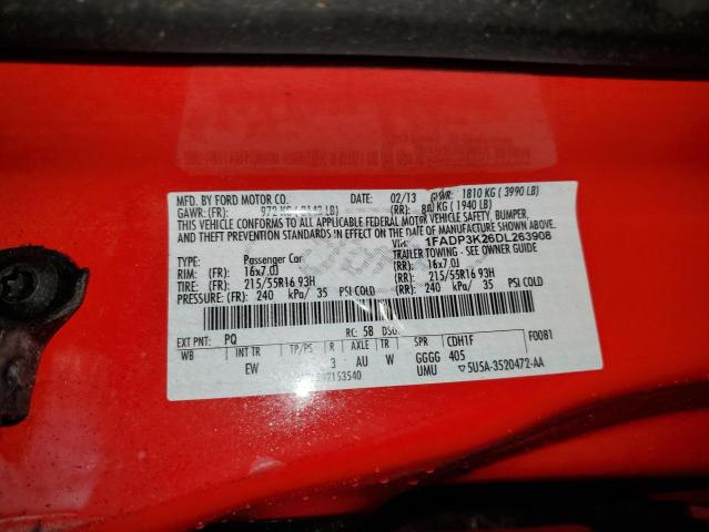 2013 FORD FOCUS SE #3283961805