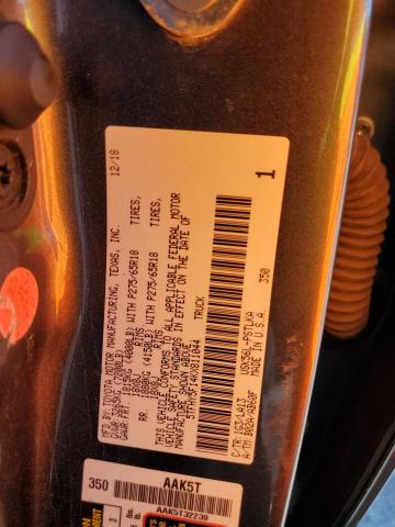 2019 TOYOTA TUNDRA CRE 5TFHY5F14KX811044