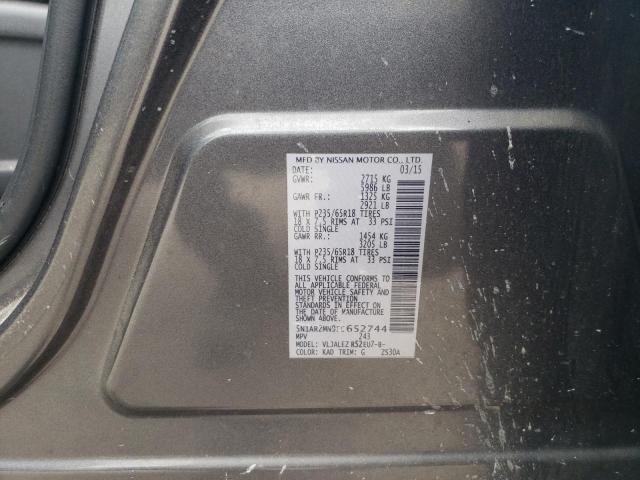 2015 NISSAN PATHFINDER 5N1AR2MN9FC652744