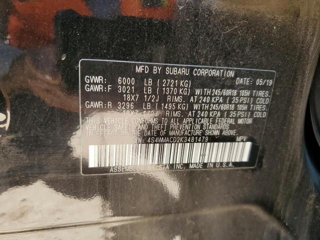 2019 SUBARU ASCENT PRE #3316016771