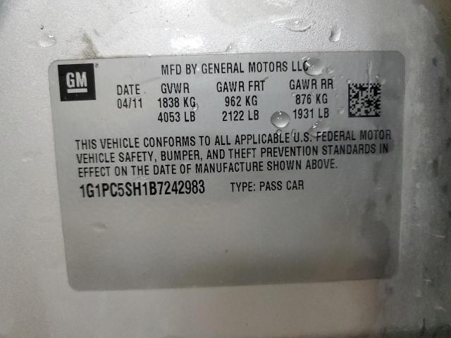 2011 CHEVROLET CRUZE LS - 1G1PC5SH1B7242983