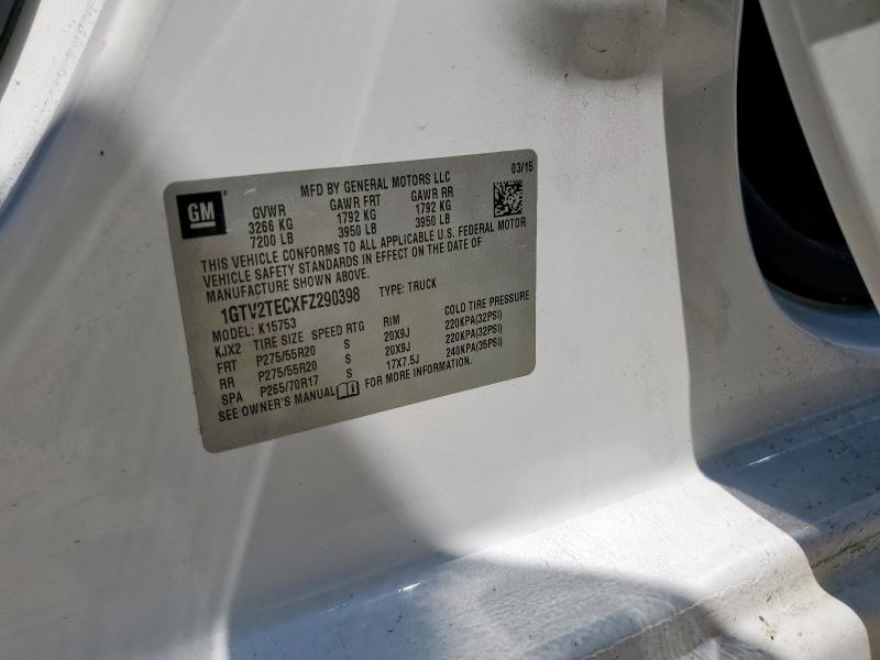 2015 GMC SIERRA K15 - 1GTV2TECXFZ290398