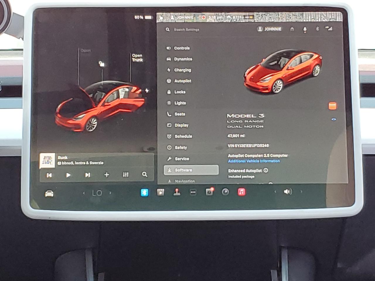 Lot #3302766373 2018 TESLA MODEL 3