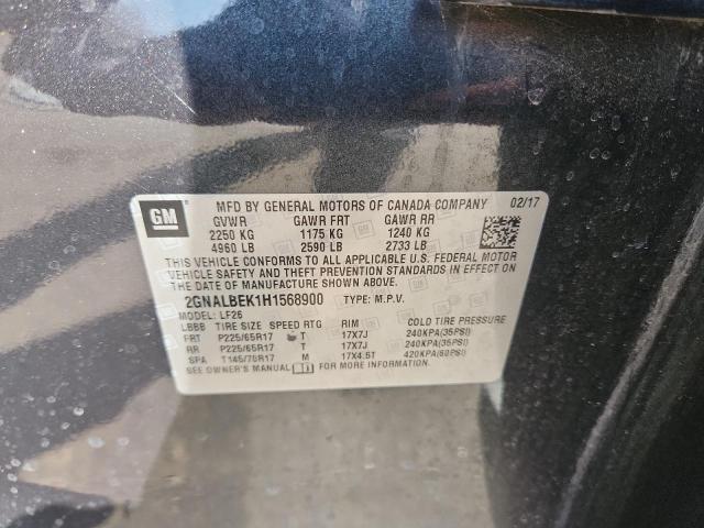 2017 CHEVROLET EQUINOX LS 2GNALBEK1H1568900