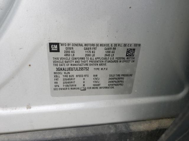 2018 GMC TERRAIN SL - 3GKALUEU7JL295752