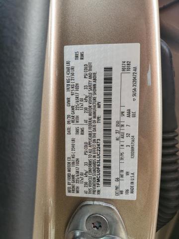 2020 FORD ESCAPE S - 1FMCU0F63LUC22473