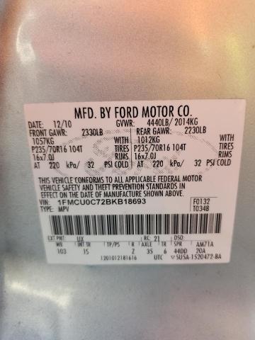 2011 FORD ESCAPE XLS - 1FMCU0C72BKB18693