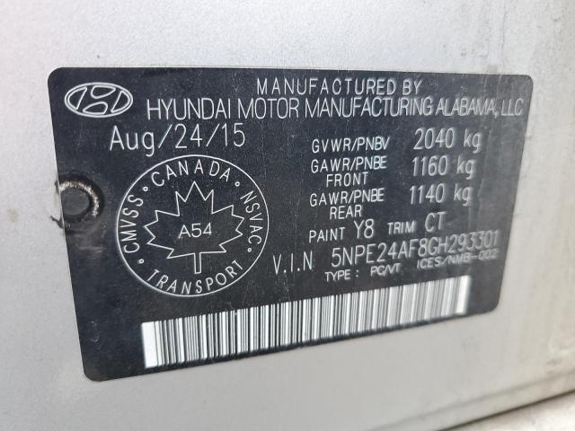 2016 HYUNDAI SONATA SE 5NPE24AF8GH293301