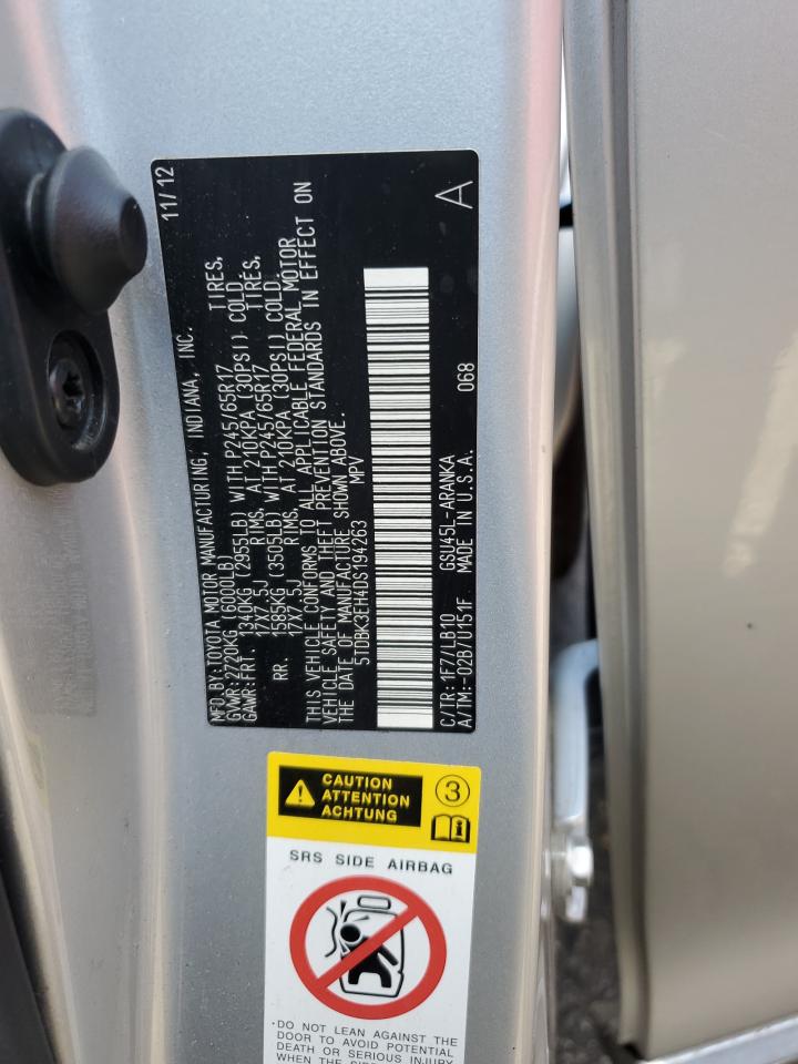 TOYOTA HIGHLANDER BASE