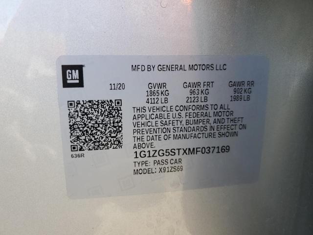 2021 CHEVROLET MALIBU RS #3294290878