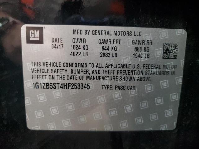 2017 CHEVROLET MALIBU LS 1G1ZB5ST4HF253345