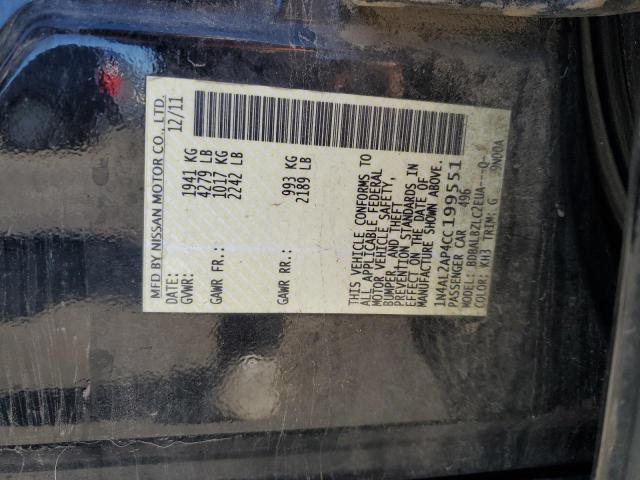 2012 NISSAN ALTIMA BAS #3279849276