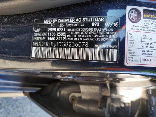 2016 MERCEDES-BENZ E-CLASS #3311465253