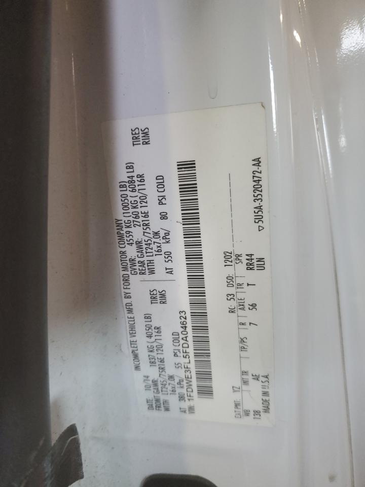 FORD ECONOLINE E350 SUPER DUTY CUTAWAY VAN