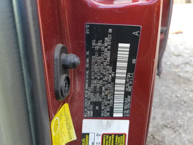 2012 TOYOTA SIENNA XLE - 5TDDK3DC7CS037517