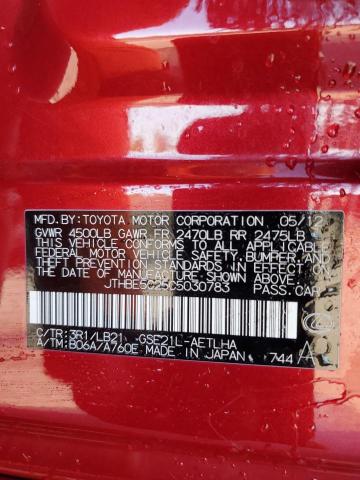 2012 LEXUS IS 350 #3303903734