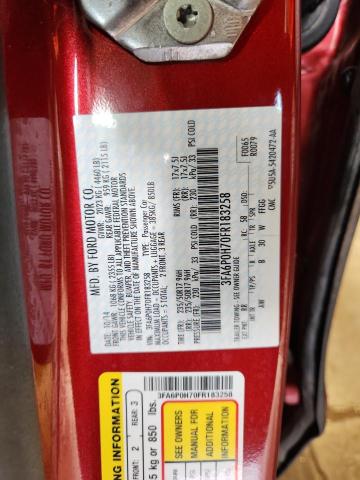 2015 FORD FUSION SE - 3FA6P0H70FR183258