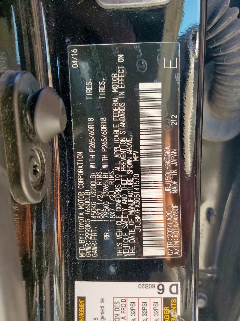 2016 LEXUS GX 460 JTJBM7FX3G5141570