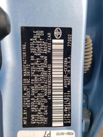 2012 TOYOTA CAMRY HYBR #3284184580