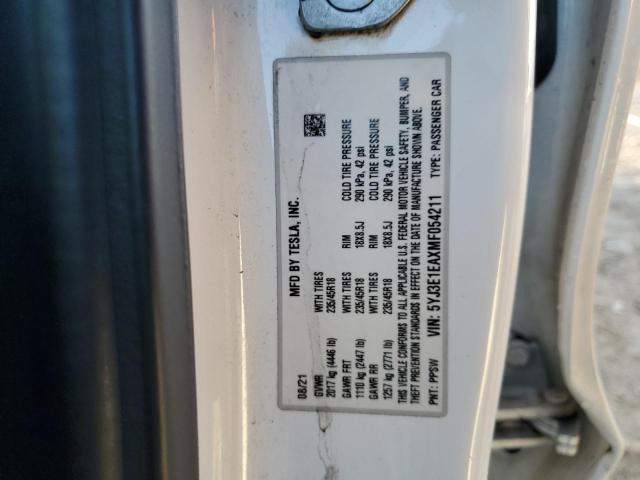 2021 TESLA MODEL 3 #3291338162