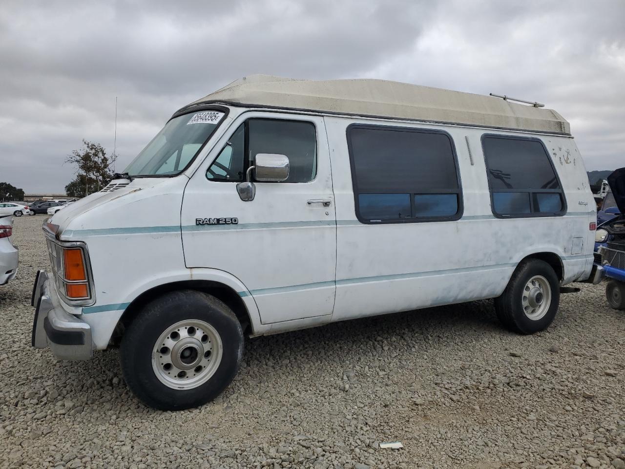 Lot #3304812650 1992 DODGE RAM VAN B2