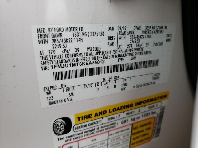 2019 FORD EXPEDITION #3309486651