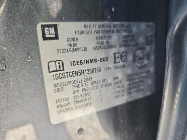 2017 CHEVROLET COLORADO L - 1GCGTCEN5H1250769