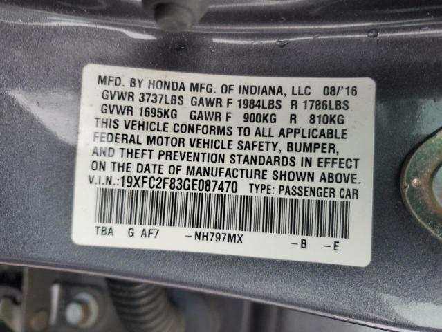 2016 HONDA CIVIC EX - 19XFC2F83GE087470