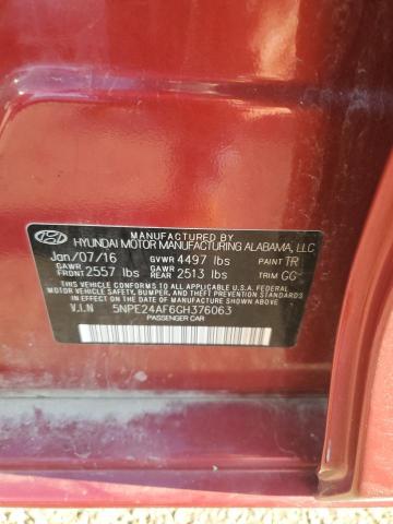 2016 HYUNDAI SONATA SE #3293380481