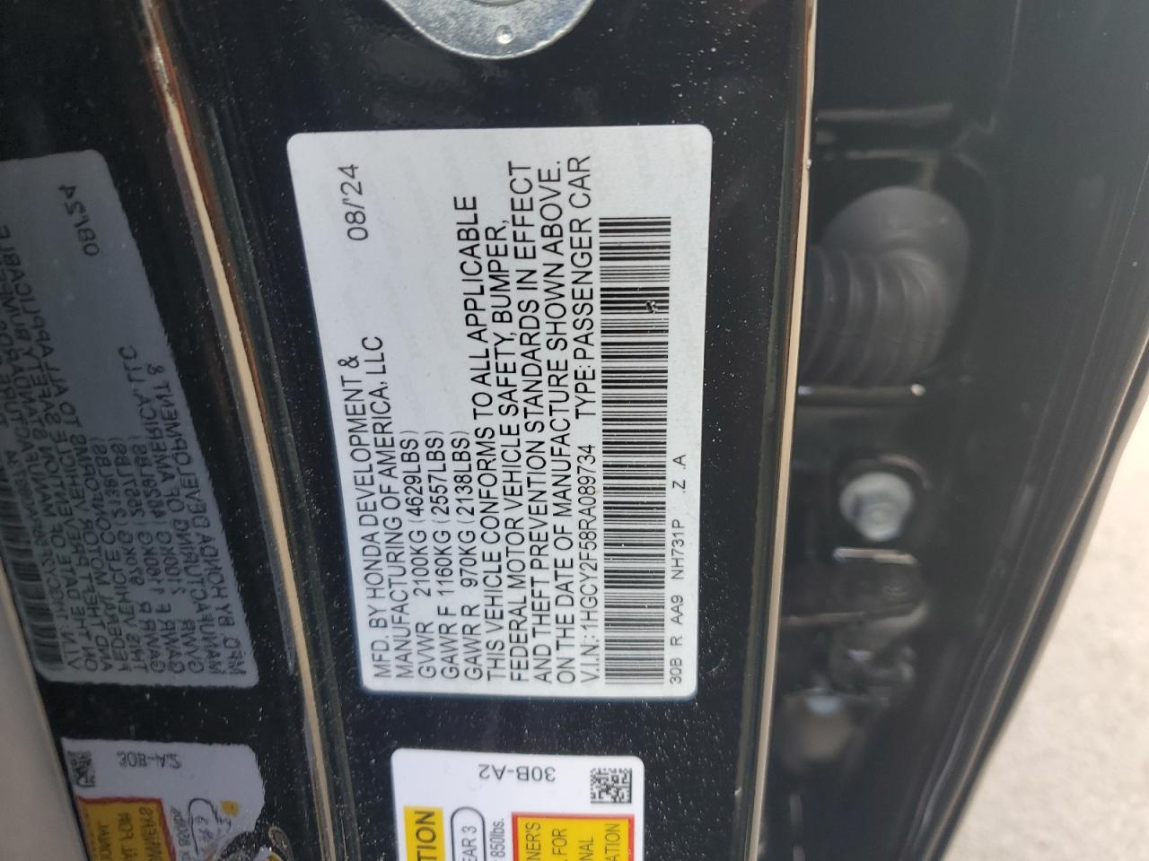 HONDA ACCORD HYBRID SPORT