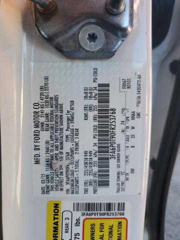 2015 FORD FUSION SE 3FA6P0T90FR253768