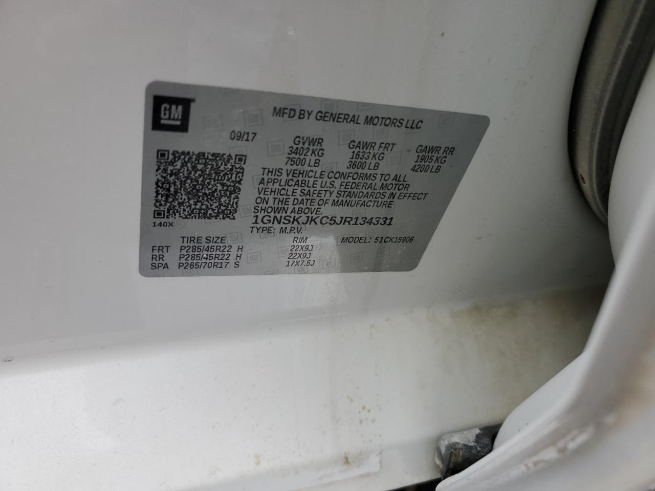 CHEVROLET SUBURBAN K1500 PREMIER