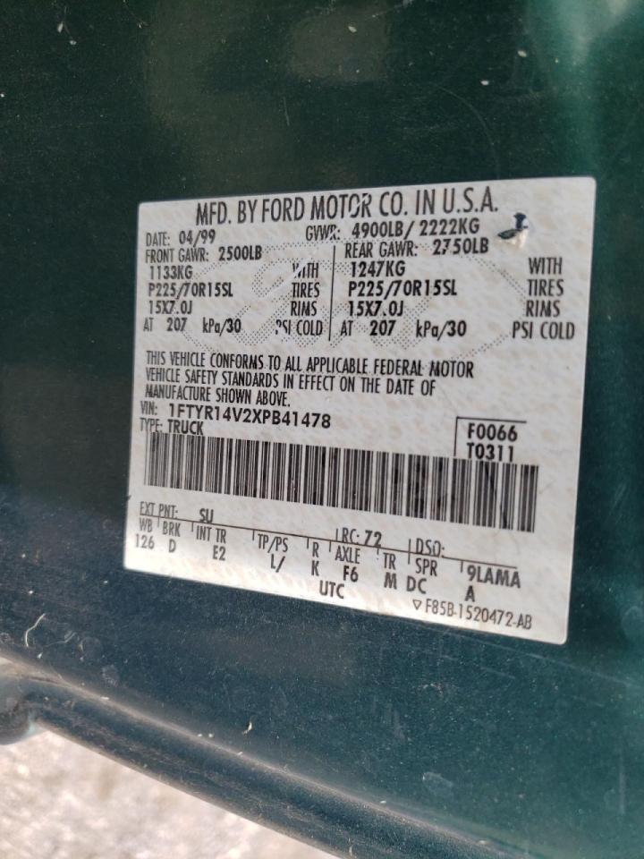 Lot #3268767406 1999 FORD RANGER SUP