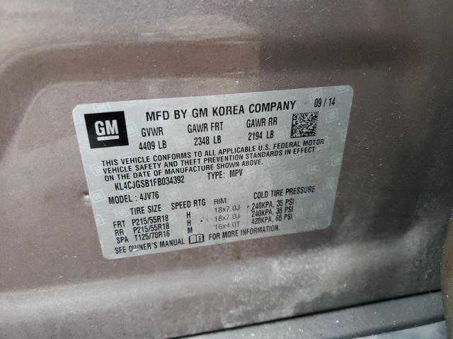 2015 BUICK ENCORE - KL4CJGSB1FB034392