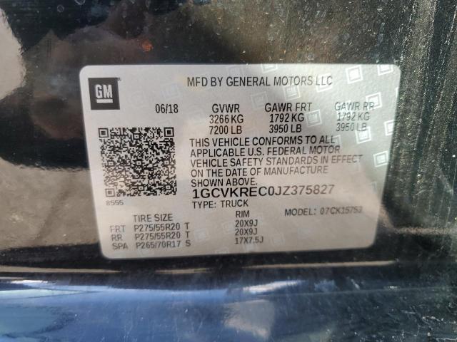 2018 CHEVROLET SILVERADO #3312427694