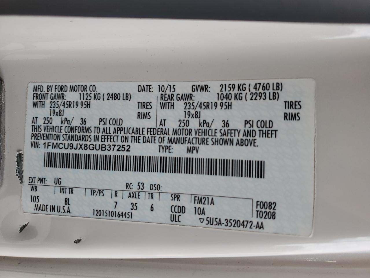 FORD ESCAPE TITANIUM